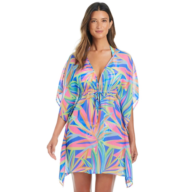 BLEU BY ROD BEATTIE ON THE BRIGHT SIDE CHIFFON CAFTAN