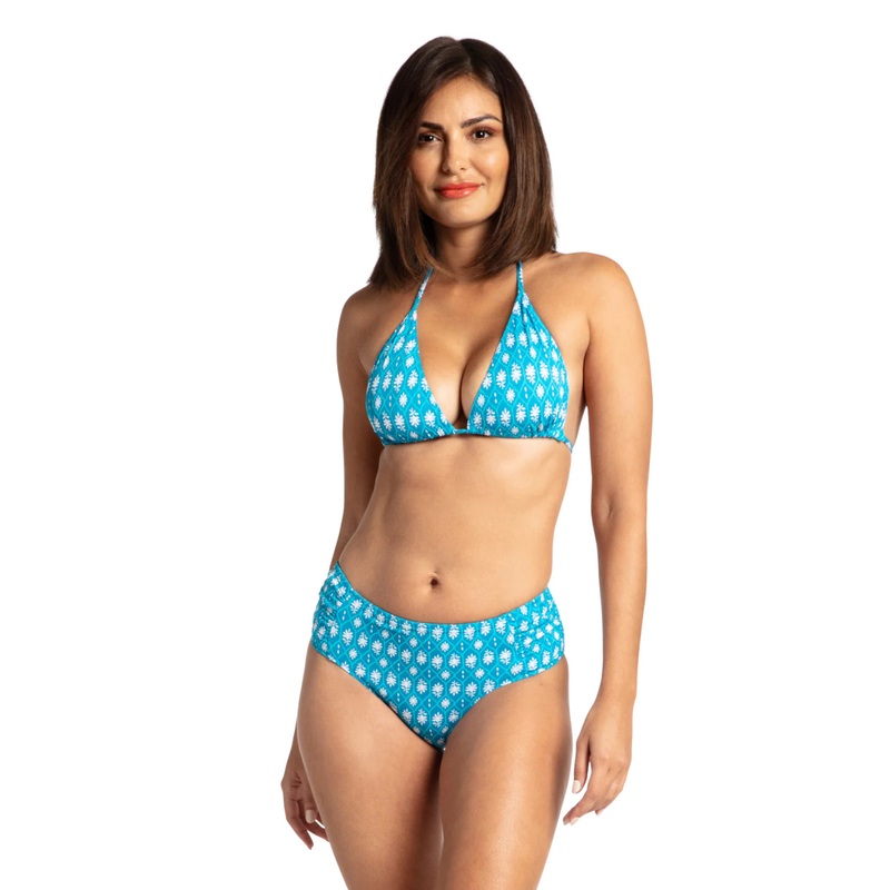 CABANA LIFE REVERSIBLE RUCHED BIKINI BOTTOM – PALM VALLEY