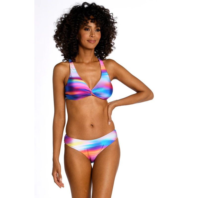 LA BLANCA SUNSET SHORES UNDERWIRE TWIST FRONT TOP