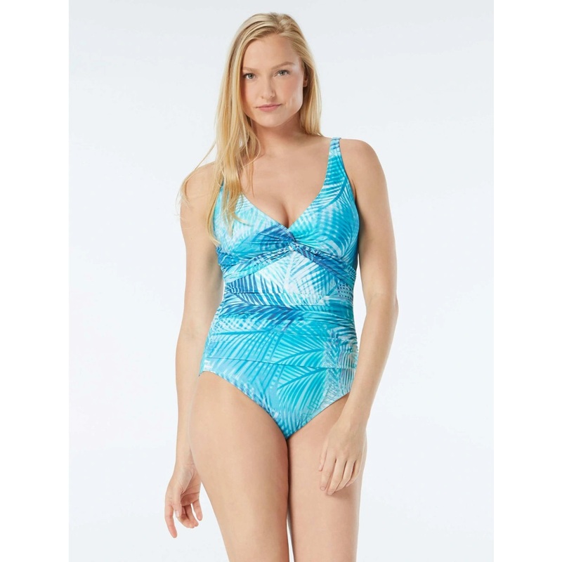 BEACH HOUSE WILLOW TWIST FRONT ONE PIECE – SHADOW FERN