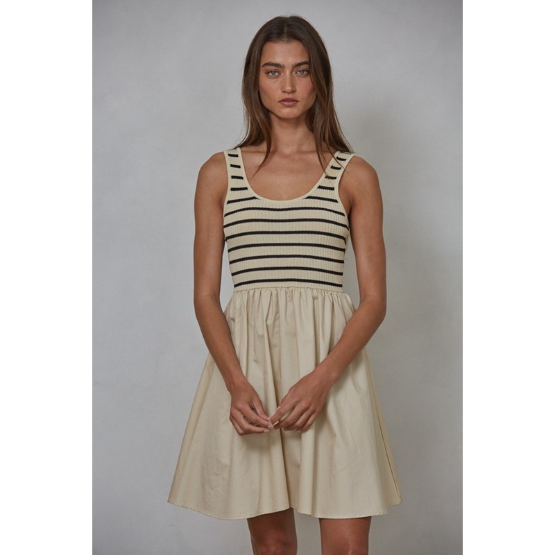 BY TOGETHER MANNING BODICE MINI DRESS