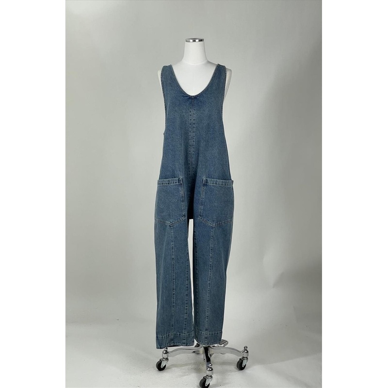 BY TOGETHER MAXWELL DENIM JUMPSUIT