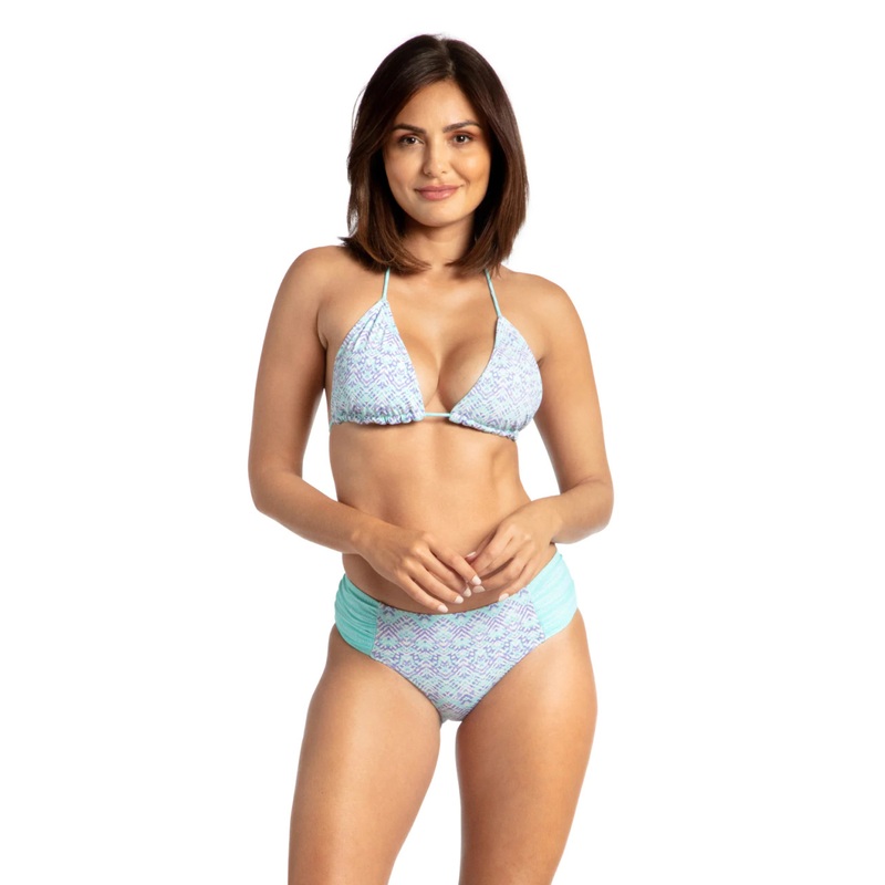 CABANA LIFE REVERSIBLE RUCHED BIKINI BOTTOM – NAPLES