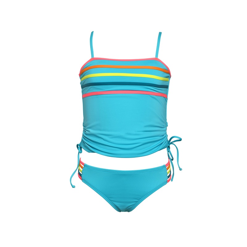 HOBIE GIRLS SMILES FOR MILES TANKINI SET 7-14