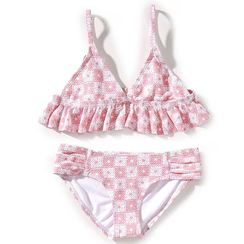 RAISINS GIRLS BEACH CHECK HB SET 7-16
