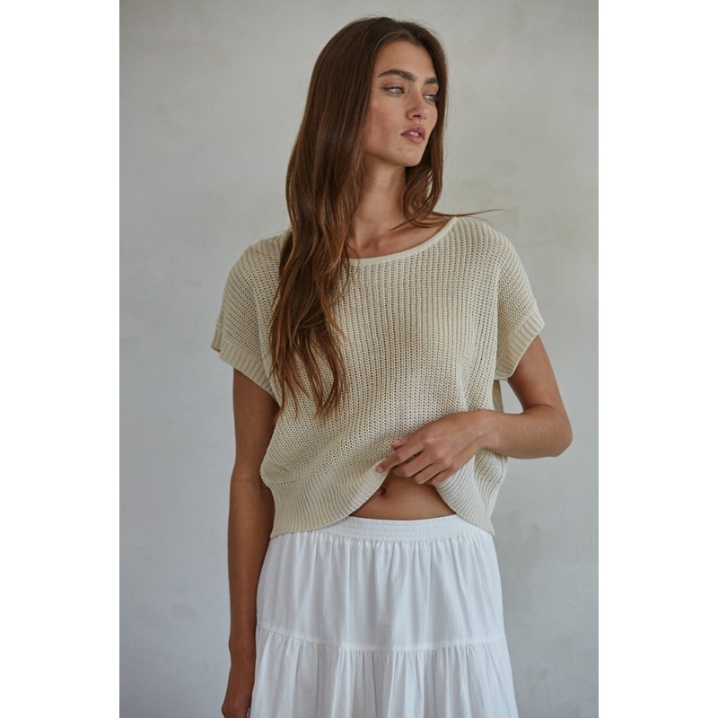 BY TOGETHER MADDEN SWEATER TOP – 4 COLORS AVAILABLE