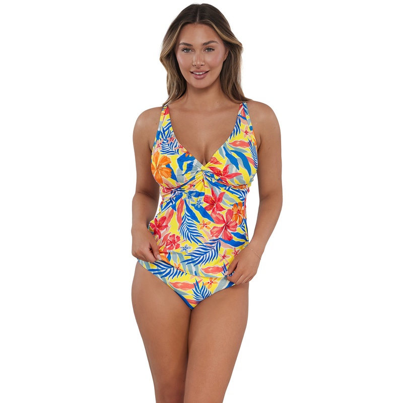 SUNSETS PRINTED FOREVER TANKINI TOP (D-H CUP) – 2 COLORS AVAILABLE