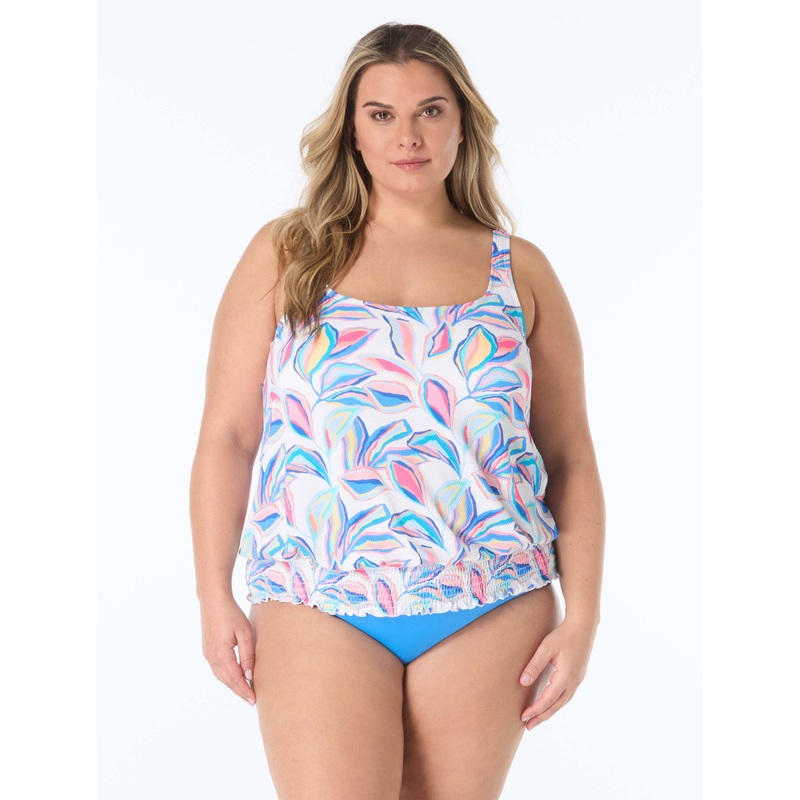 BEACH HOUSE BRANDY TEXTURED TANKINI TOP –  BORA BORA (20W-24W)