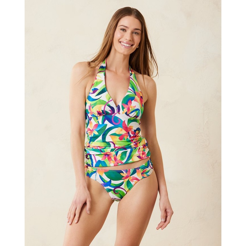 TOMMY BAHAMA TROPICAL BLOOMS REVERSIBLE TANKINI