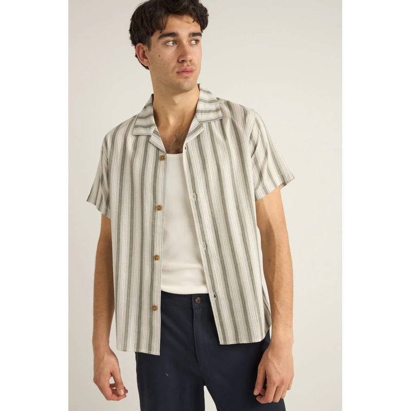 RHYTHM VACATION STRIPE SHORT SLEEVE SHIRT
