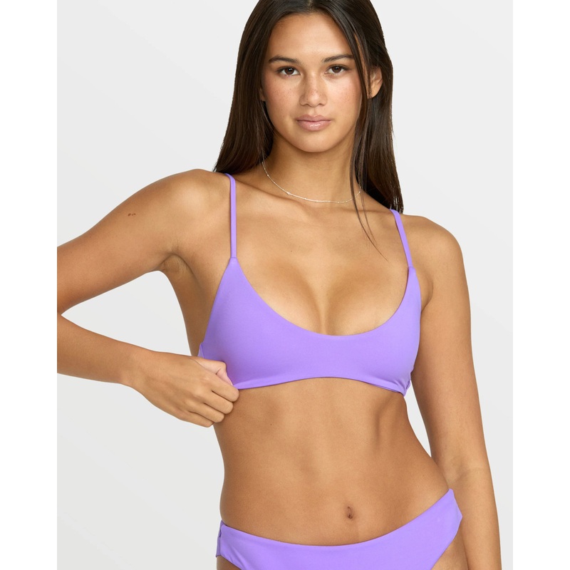 VOLCOM SIMPLY SEAMLESS CROP BIKINI TOP – 2 COLORS AVAILABLE