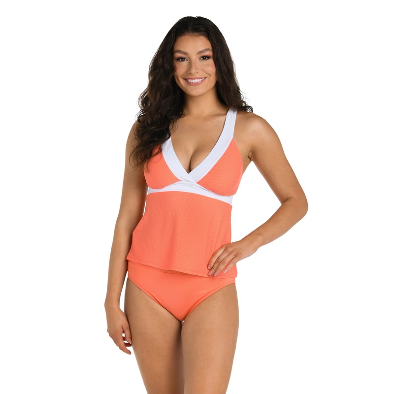 24TH & OCEAN SANTORINI BLOCKOVER THE SHOULDER TANKINI
