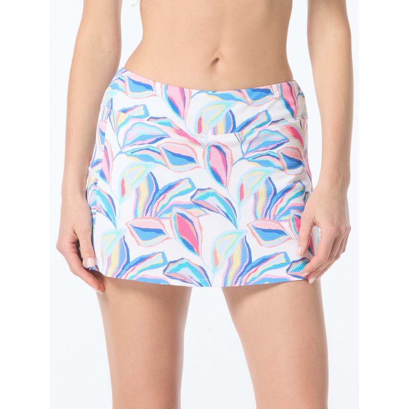 BEACH HOUSE PRINTED TEXTURED EMMA SWIM SKORT – BORA BORA