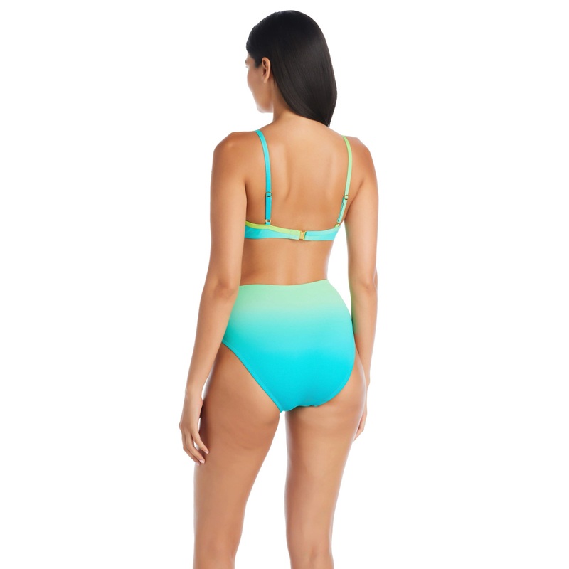 BLEU BY ROD BEATTIE COOL BREEZE DRAPED HIGH WAIST BOTTOM