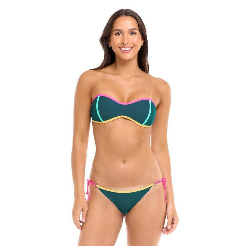 BODY GLOVE VIBRATION TAINTED LOVE RETRO BANDEAU – KINGFISHER