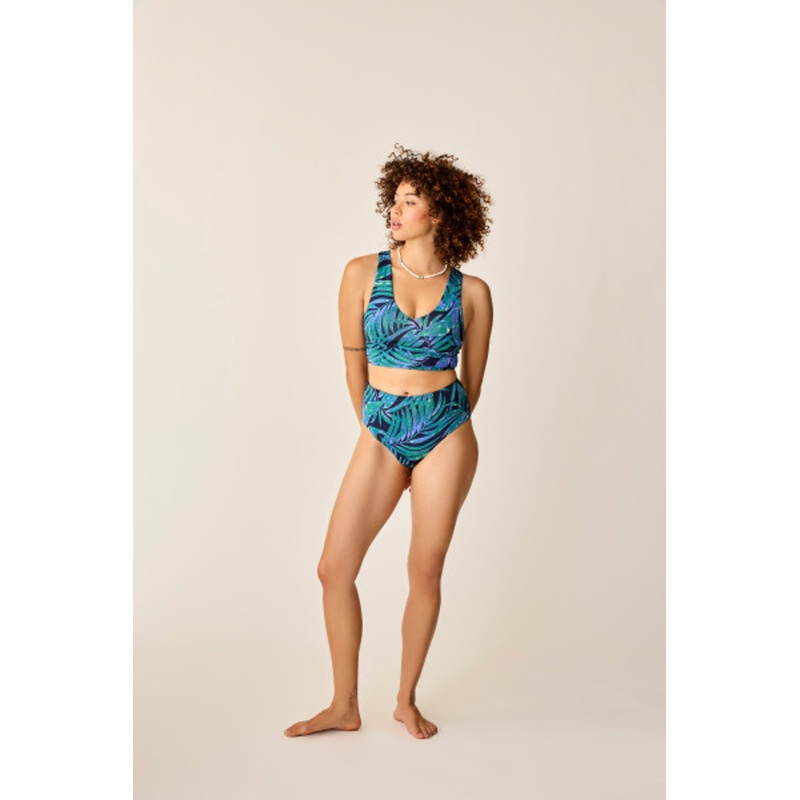 CARVE DESIGNS PRINTED ERIN REVERSIBLE BOTTOM – BLUE OASIS/JADE