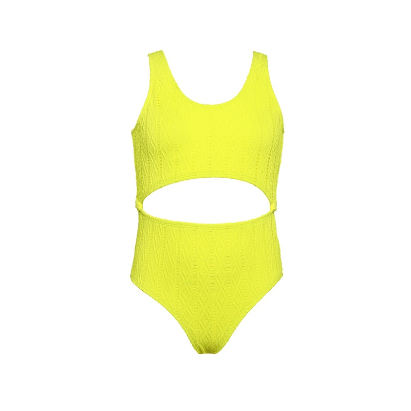 HOBIE GIRLS APPLE OF MY EYELET TANK ONE PIECE 7-16