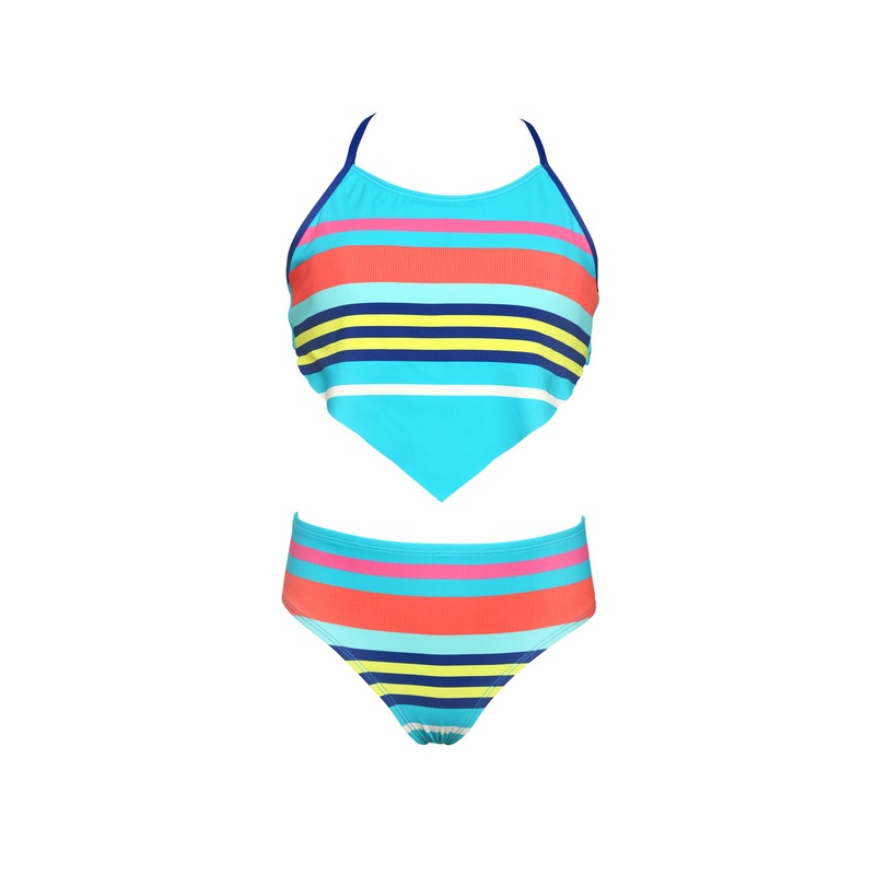 HOBIE GIRLS SAIL AWAY STRIPE HANKINI SET 7-16