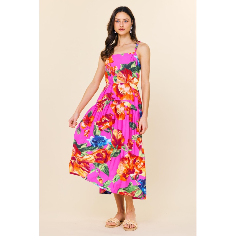 SKIES ARE BLUE FLORAL MAXI DRESS