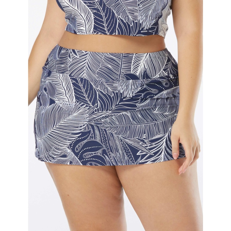 BEACH HOUSE SPORT PLUS SIZE EMMA PRINTED SWIM SKORT – PARADISE PALM (16W-18W)