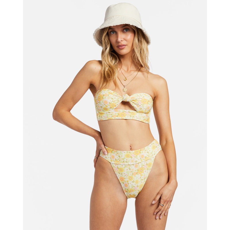 BILLABONG SUN WORSHIPPER TANLINES BANDEAU BIKINI TOP