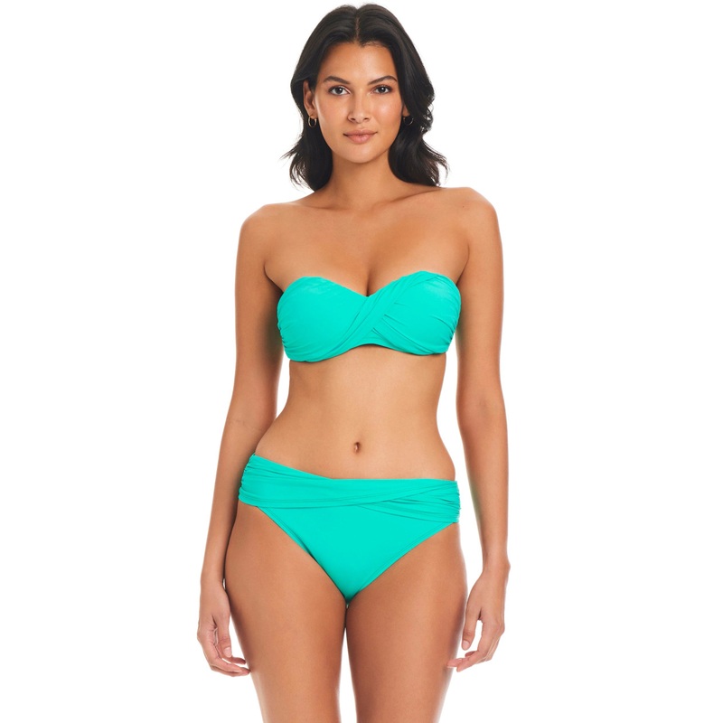 BLEU BY ROD BEATTIE SOLID SARONG HIPSTER BIKINI BOTTOM