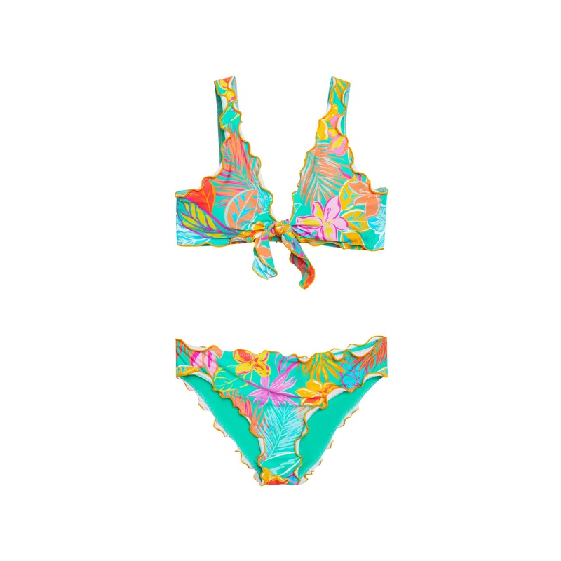 HOBIE GIRLS MAUI POP MERROW BRALETTE SET (7-16)