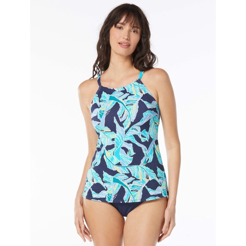 BEACH HOUSE BLAIR TEXTURED TANKINI – SEAGLASS PALM