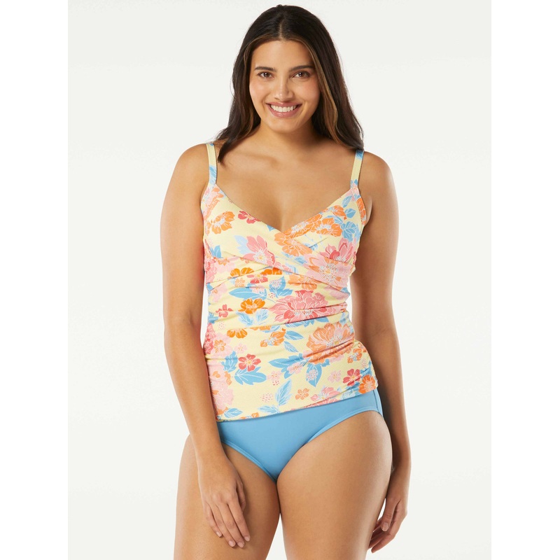 BEACH HOUSE CHRISTA WRAP UNDERWIRE TANKINI – NEWPORT FLORAL
