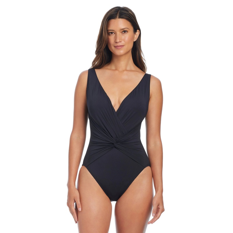 BLEU BY ROD BEATTIE KORE SURPLICE ONE PIECE