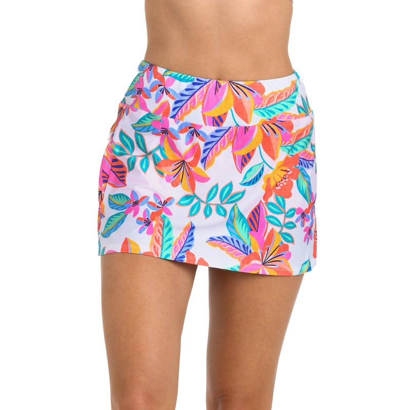 24TH & OCEAN FRANCESCA TROPICAL SWIM SKORT BOTTOM