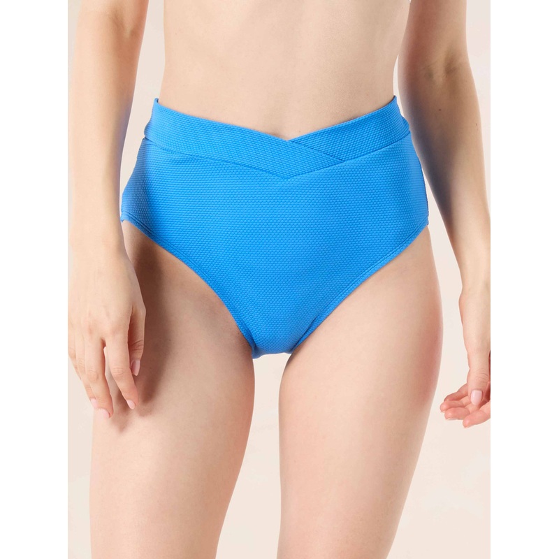 BEACH HOUSE LETTY CROSSOVER TEXTURED BIKINI BOTTOM – PIQUE SOLIDS – 2 COLORS AVAILABLE