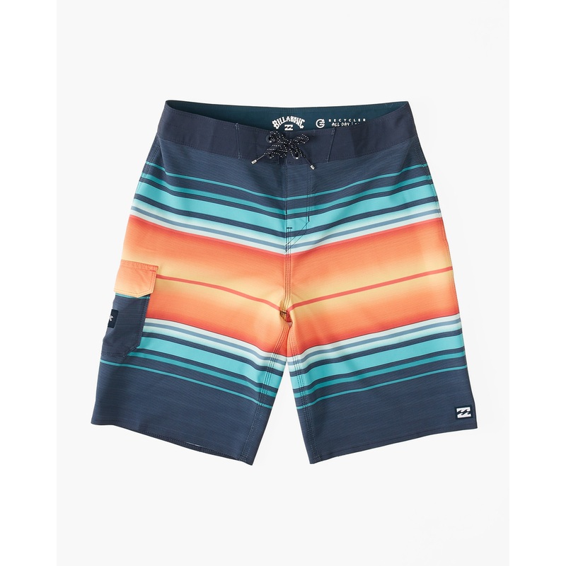 BILLABONG BOY’S ALL DAY STRIPE PRO PERFORMANCE 16″ BOARDSHORT (24-30)