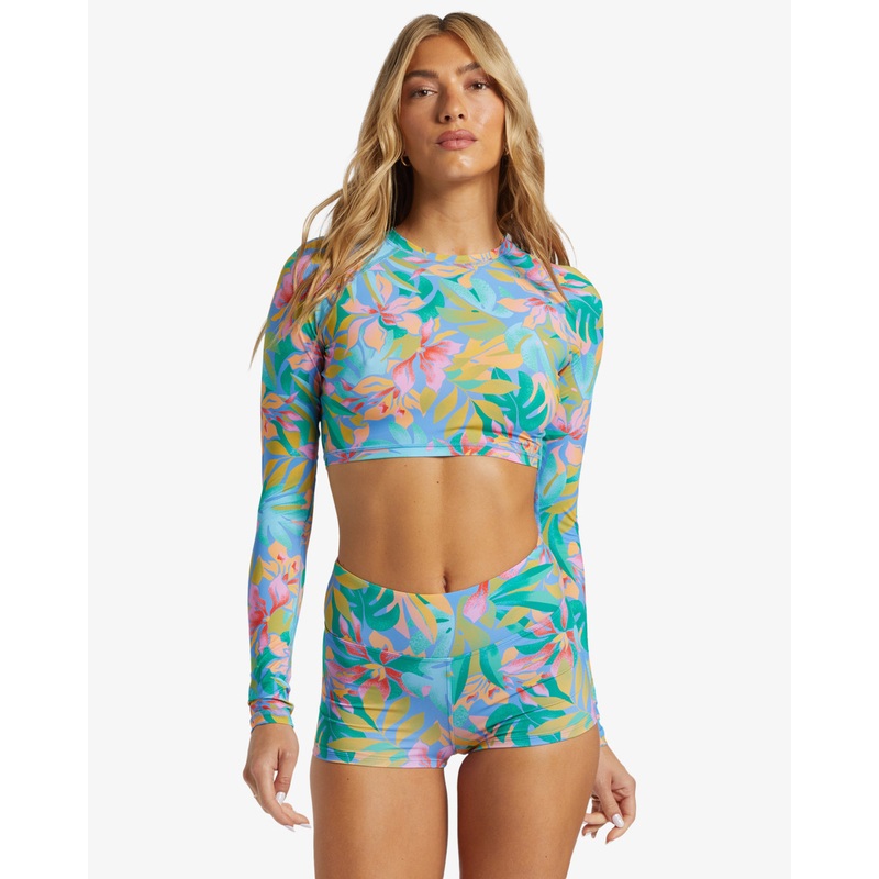 BILLABONG TROPIC DAZE CROPPED RASHGUARD