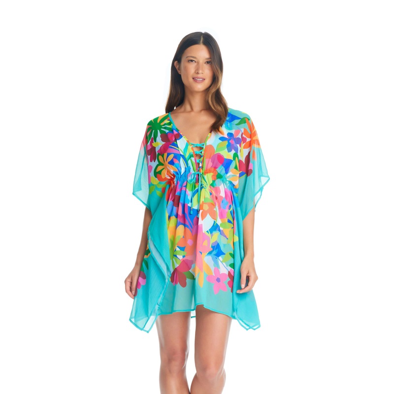 BLEU BY ROD BEATTIE AWAY WE GO! CAFTAN COVER UP