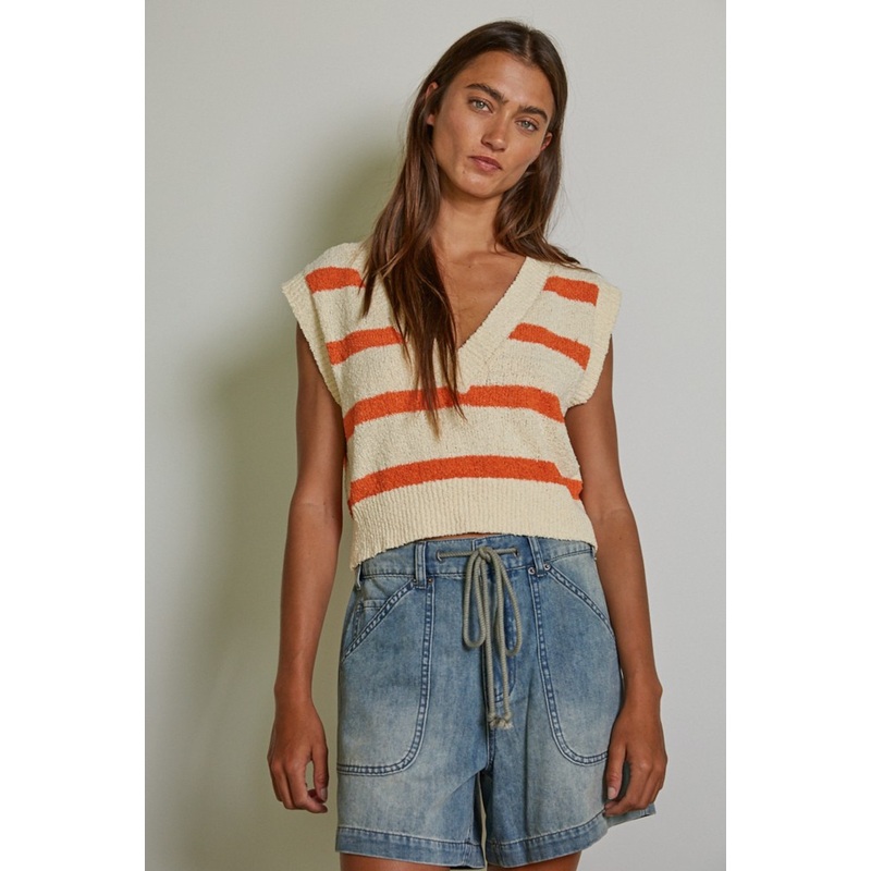 BY TOGETHER NEWCOMER VEST TOP – 2 COLORS AVAILABLE