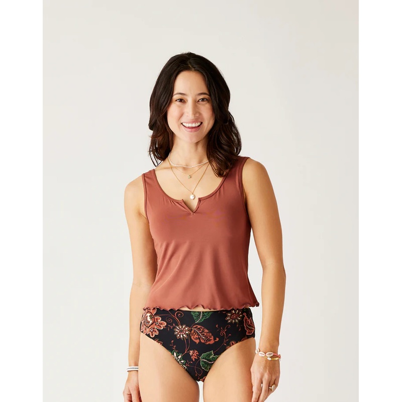 CARVE DESIGNS SOLID VIDA NOTCHNECK TANKINI – 2 COLORS AVAILABLE