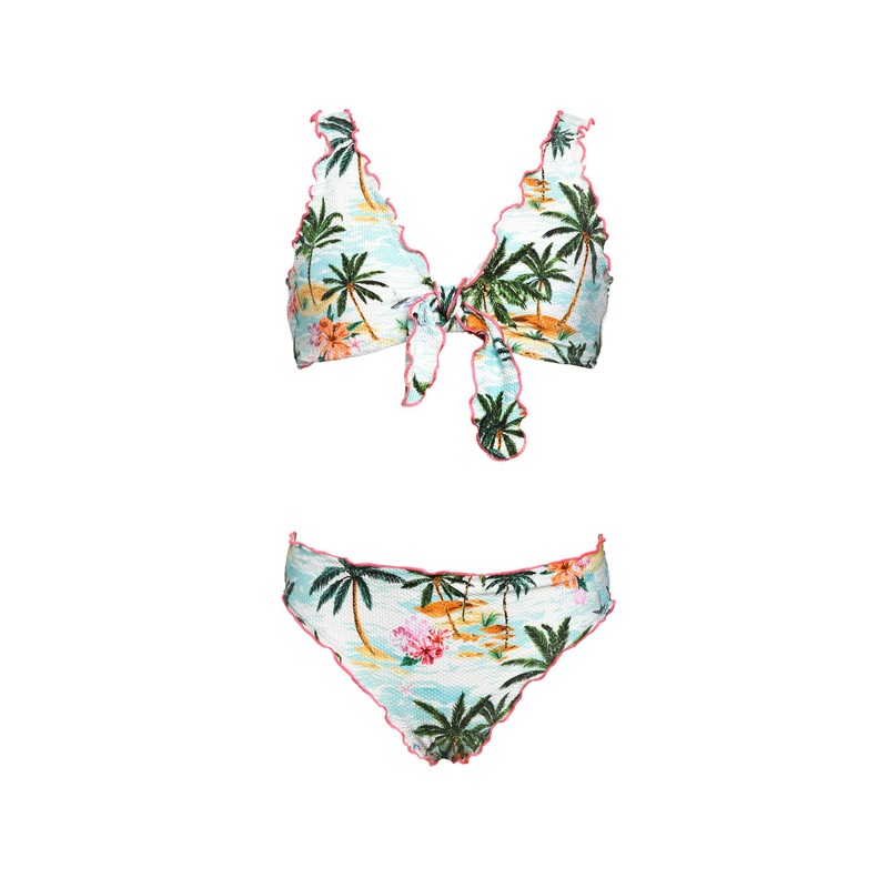 HOBIE GIRLS DESTINATION VACATION MERROW EDGE BRALETTE SET 7-16