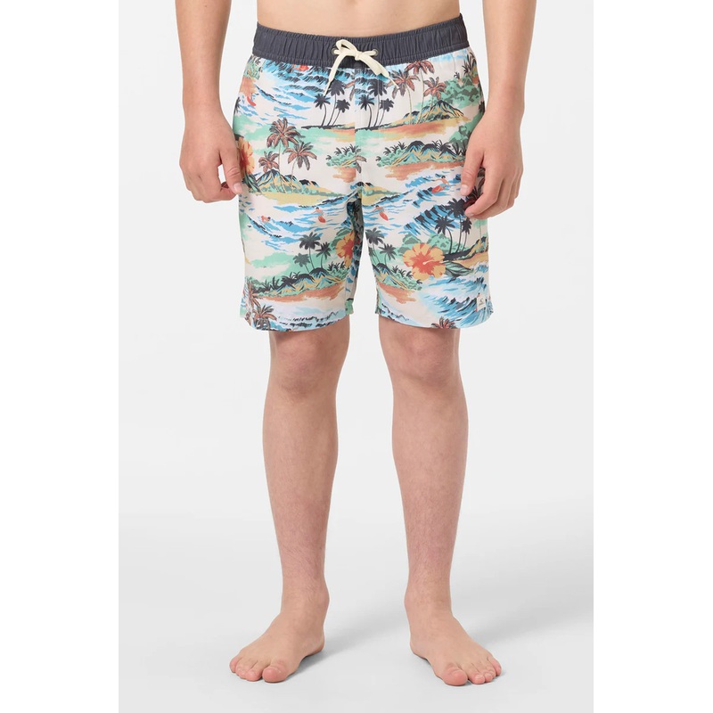 O’NEILL BOY’S HERMOSA ELASTIC WAIST LINED 16″ SWIM TRUNKS (S-XL)