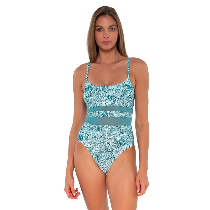 SUNSETS PRINTED ALEXIA ONE PIECE – BY THE SEA