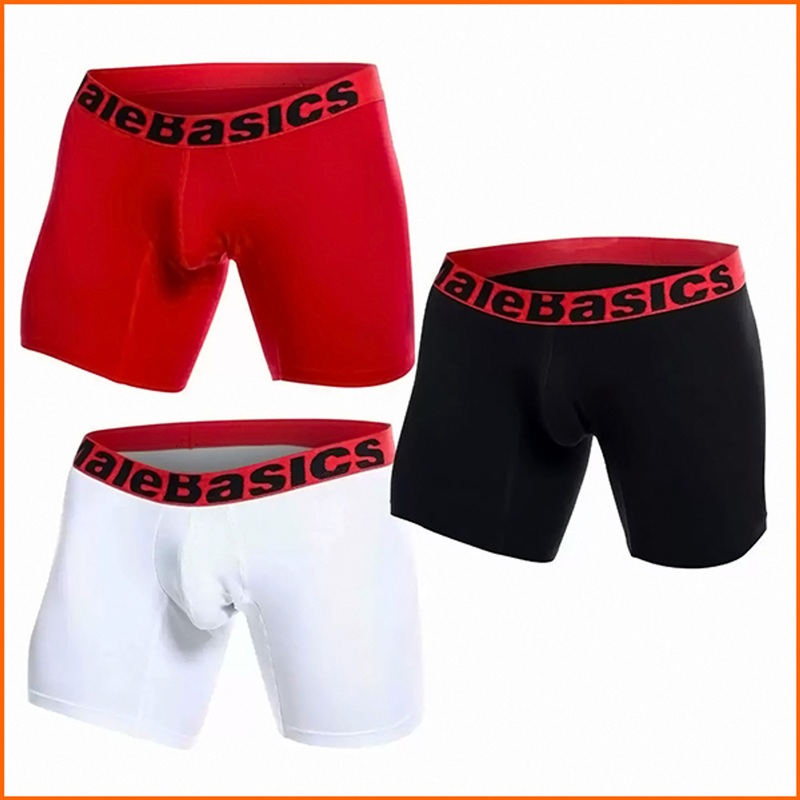 MaleBasics 3 Pack Boxer Briefs Solids