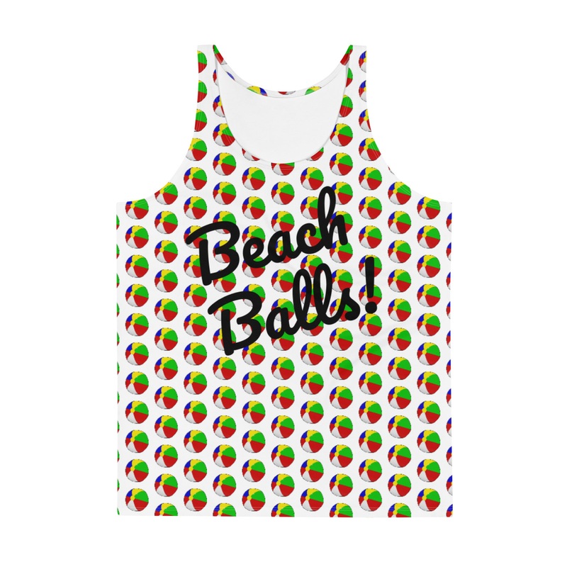 WTees Beach Balls! Tank Top White
