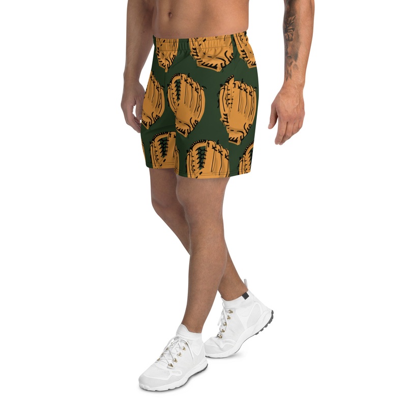 WTees Catcher Athletic Long Shorts Olive