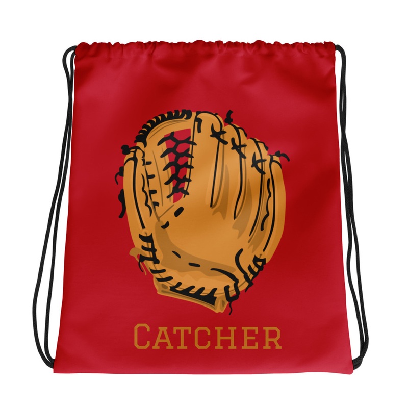 WTees Catcher Drawstring Bag Red