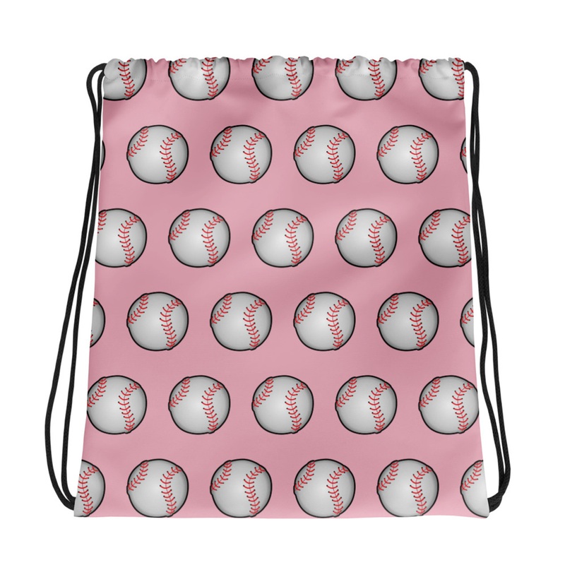 WTees Pitcher Drawstring Bag Pink