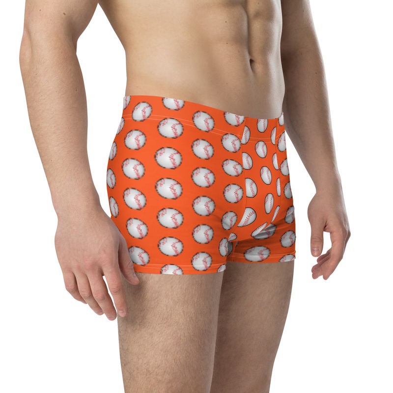 WTees Pitcher Trunk Boxer Briefs Orange