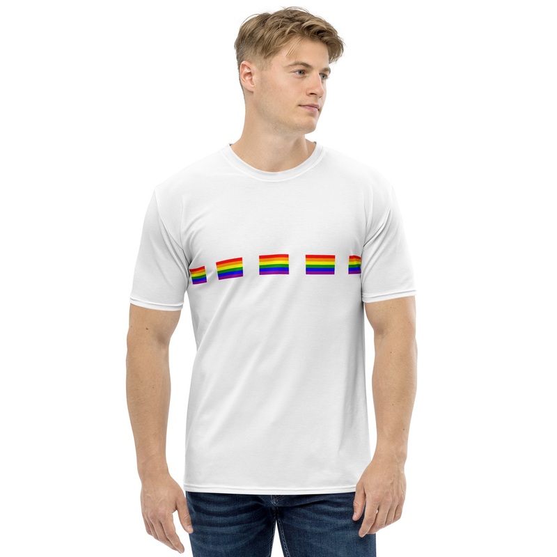 WTees Rainbow Flags T-Shirt White