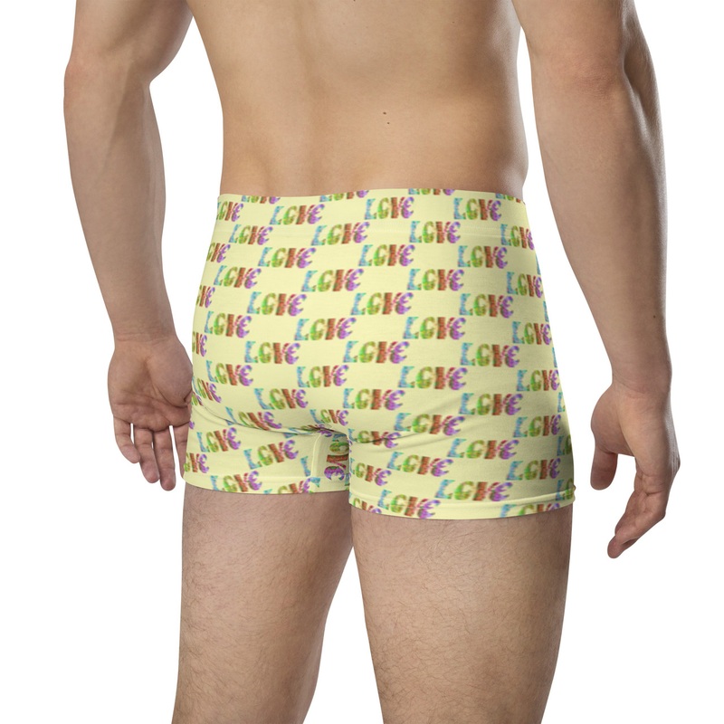WTees Retro Love Love Love Trunk Boxer Briefs Cumulus