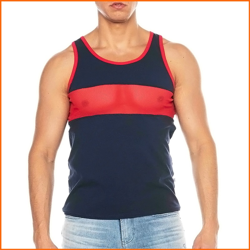 American Jock Phys Ed Track Tank Top