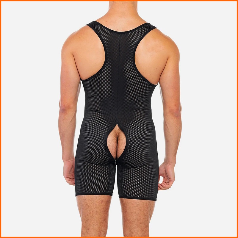 HARD CORE X Back Door Singlet  (Open Zip Back)